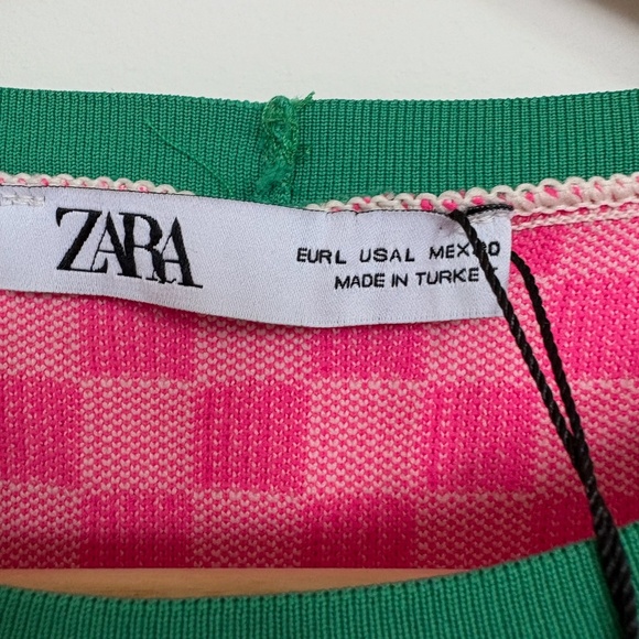 Zara Checker Print Shift Dress - Picture 3 of 4